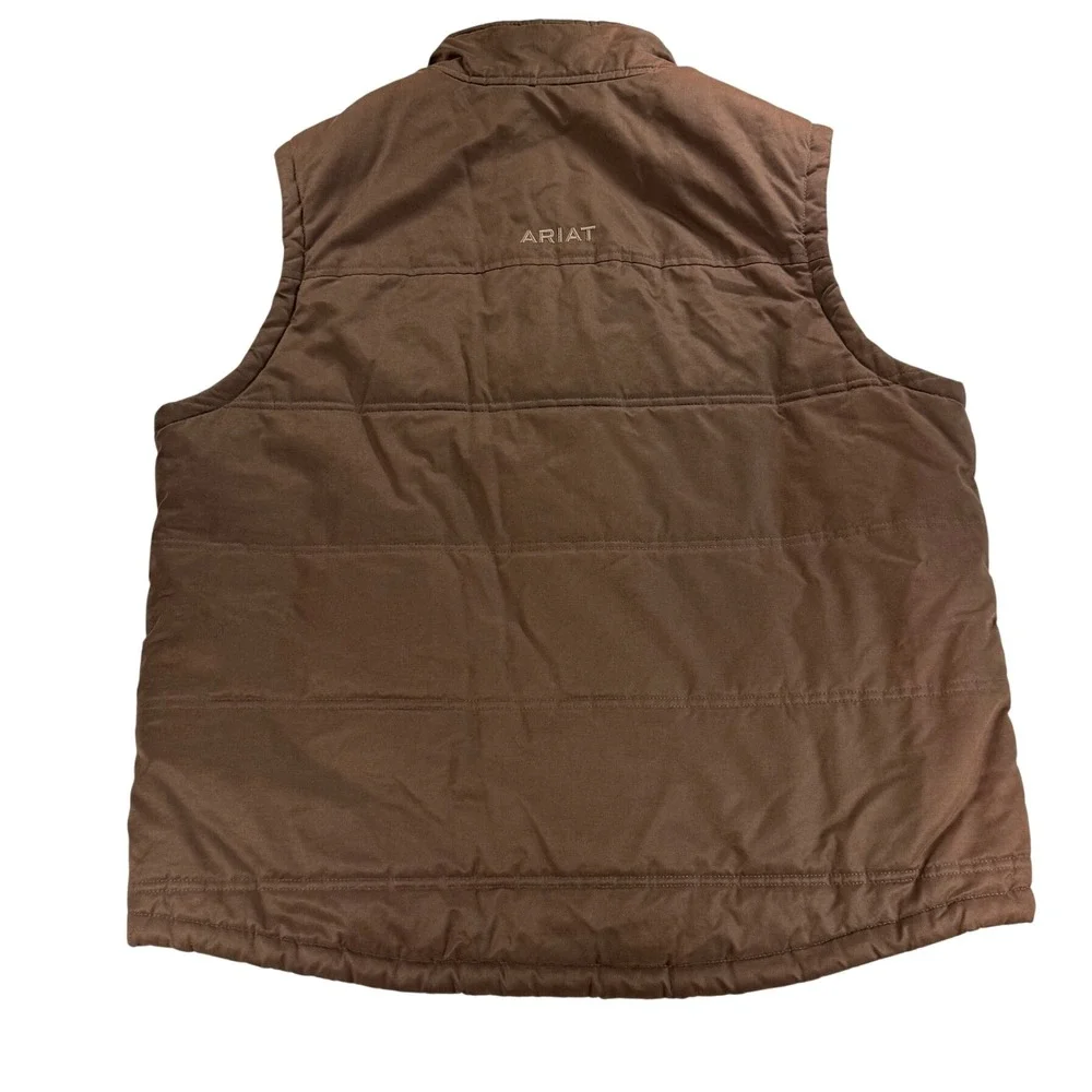 Ariat Grizzly 2.0 Canvas Vest Mens XL Brown Workwear Insulated Concealed Carry - Picture 2 of 14
